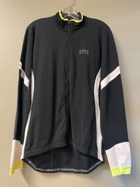 Gore Bike Wear Power 2.0 Thermo Jersey. Black/White/Yellow.
